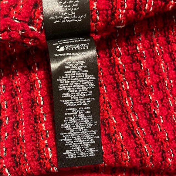 Self-Portrait Red Textured Knit Cardigan - Picture 7 of 8